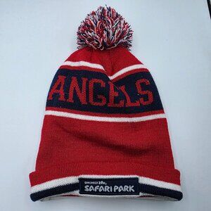 Los Angeles Angels San Diego Zoo Safari Park Adults Red Beanie Hat Winter Warm
